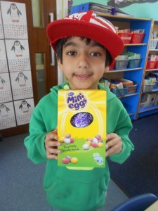 Reuben with Easter Egg of kindness